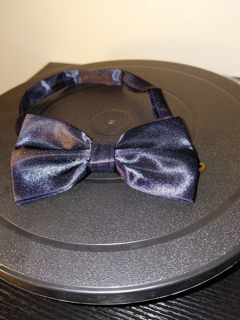 & Other Stories Blue Satin Bow Tie